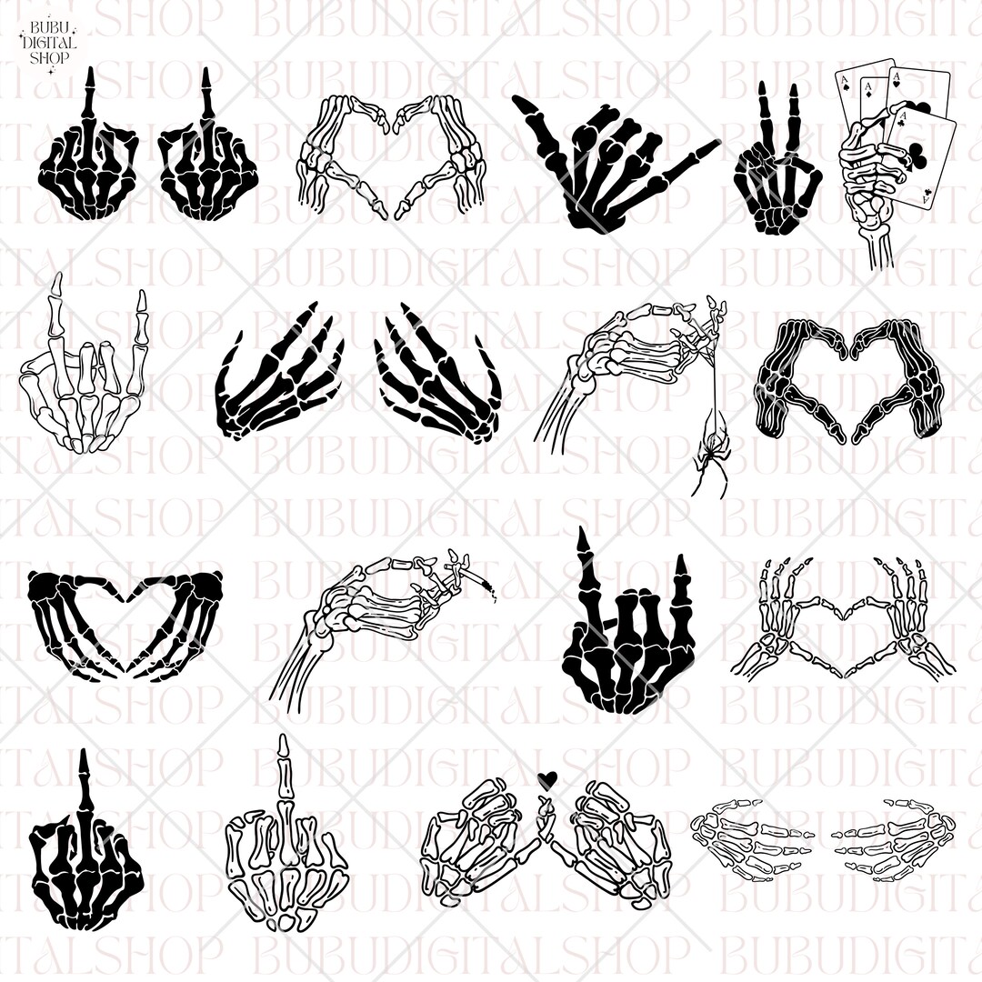 Skeleton Hands Svg Skeleton Png Skeleton Hands Svg Bundle - Etsy