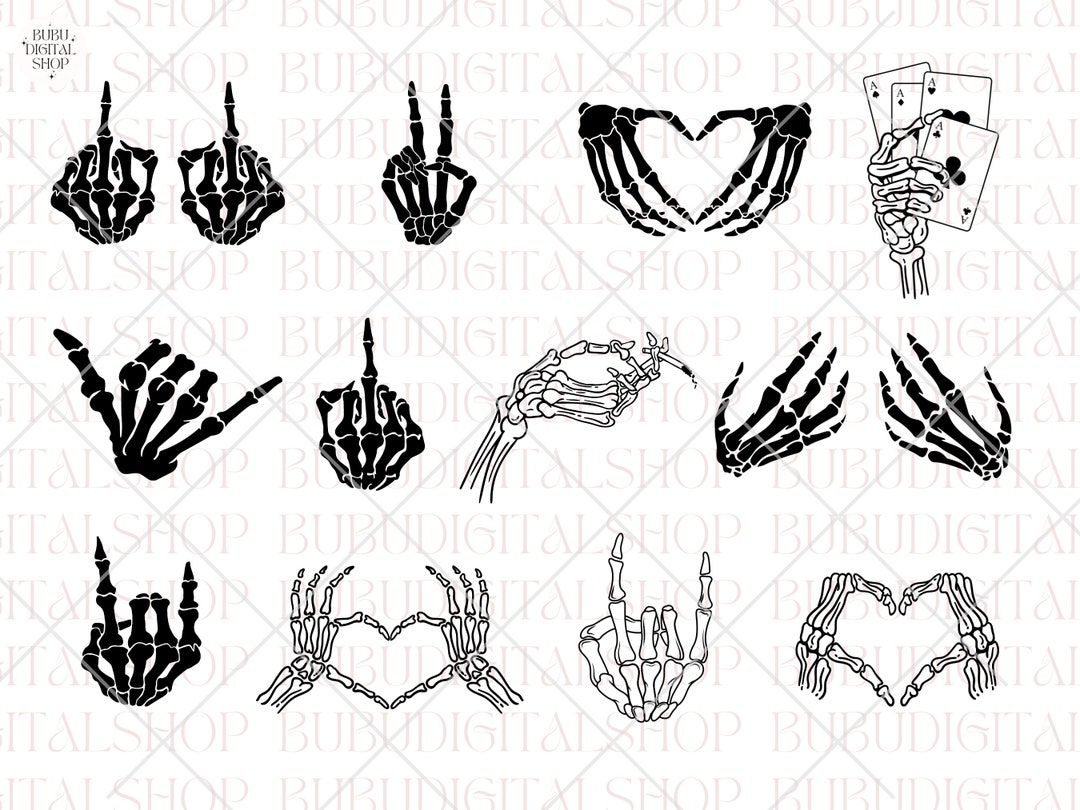 Skeleton Hands Svg Skeleton Png Skeleton Hands Svg Bundle - Etsy