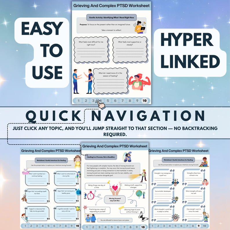 Complex Trauma Worksheets: PTSD, Stress Response, and Trauma Iceberg ...
