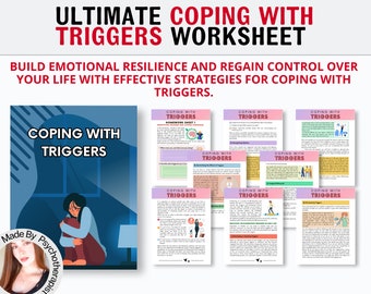 Dissociation Worksheets Workbook Dissociation Therapy Journal Dissociation Printable Dissociative Identity Disorder, Trauma Therapy