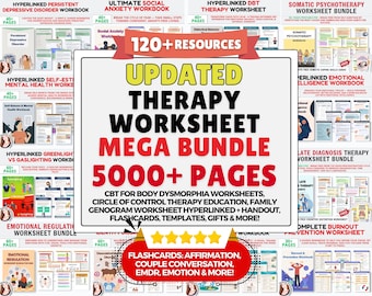Therapy bundle, Psychology Worksheets, internal family systems, DBT bundle, EMDR scripts, trauma bundle, act bundle, psychologist resources