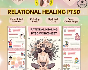 Relational Healing and Complex PTSD Worksheets: PTSD Workbook (Digital Download)