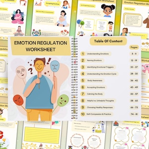 Emotional Regulation Workbook: Emotions worksheets, Emotions Management, 102+ Pages (Digital Download) image 8