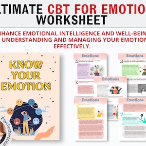 Understanding the Emotions Worksheets, Sitting With Our Emotions: Mindfulness Worksheet to Enhance Self Awareness and Emotional Intelligence