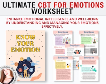 Understanding the Emotions Worksheets, Sitting With Our Emotions: Mindfulness Worksheet to Enhance Self Awareness and Emotional Intelligence