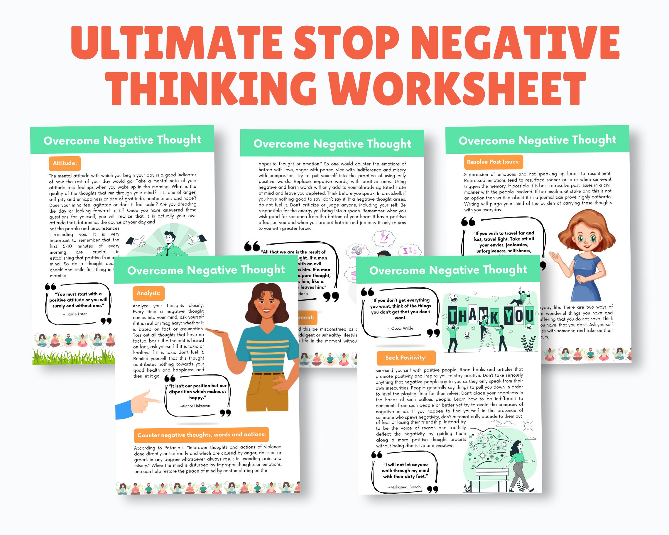 Stop To Think Worksheet.pdf STOP Negative Thinking Worksheet, Cognitive Behavioural Therapy Tool ...