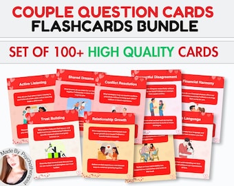Cartes de questions pour conversation de couple : relations saines, thérapie de couple, communication positive, couples, amorce de conversation