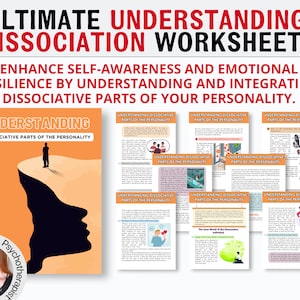 Dissociatieve persoonlijkheidsstoornis, dissociatiewerkbladen, werkblad dissociatietherapie, dagboek Dissociatie afdrukbaar, traumatherapie