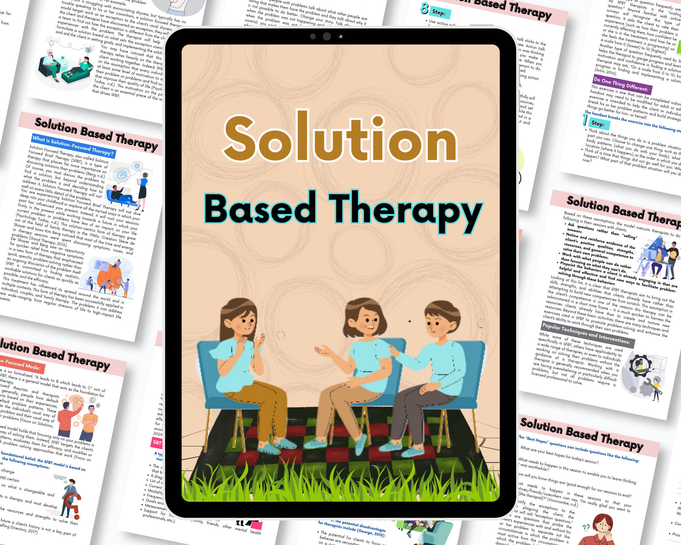 Solution Focused Therapy, Goals, Inner Strength, Therapy Worksheets ...