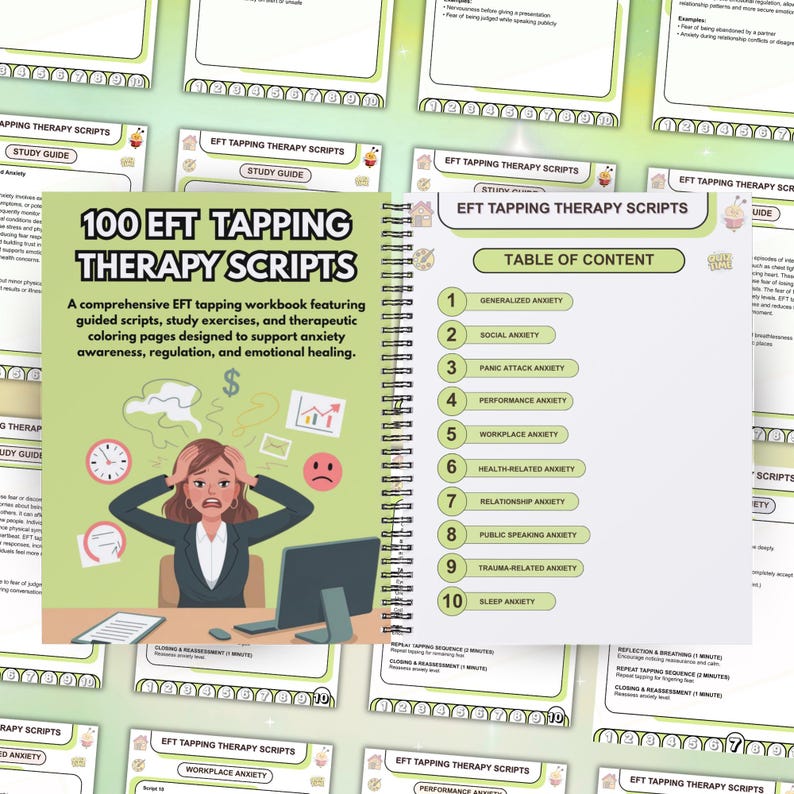 30 EFT Tapping Therapy Scripts, Somatic Coping Skills, Emotionally ...