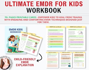 EMDR Workbook for kids, EMDR Therapy, EMDR resources, Trauma Therapy for Kids, Eye Movement Psychotherapy, Trauma Healing, EmdrTechnique