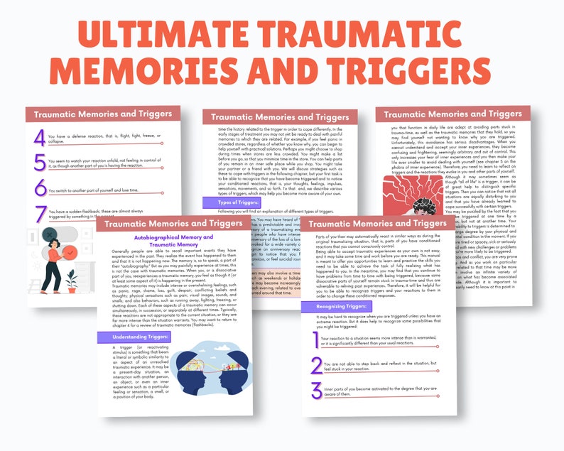 Trauma Triggers Therapy Worksheet Trauma Worksheets PTSD Counseling