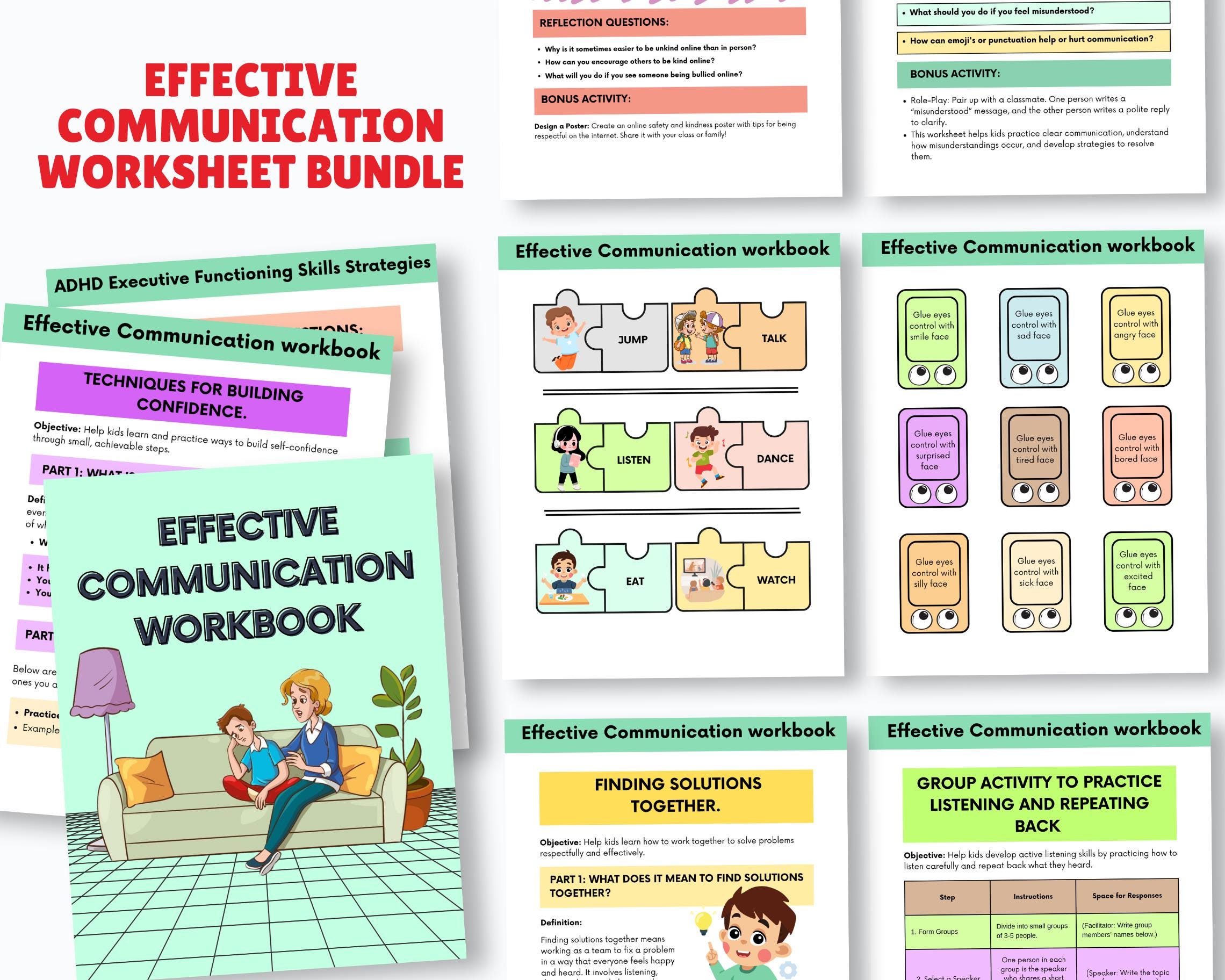 Effective Communication Workbook for Teens and Adults, Communication ...
