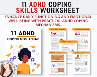 11 estrategias para el desarrollo de habilidades ejecutivas en el TDAH: fichas de psicoeducación, rueda del desarrollo ejecutivo, fichas de terapia de salud mental