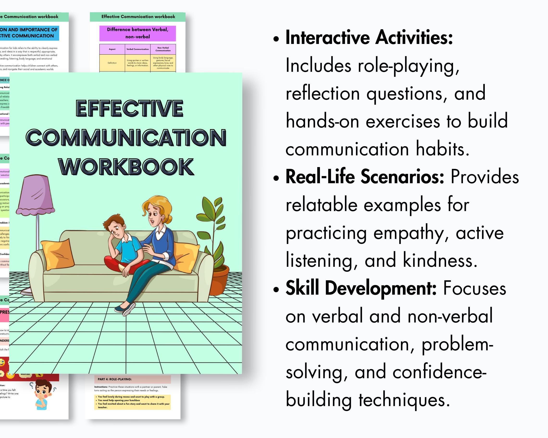 Effective Communication Workbook for Teens and Adults, Communication ...