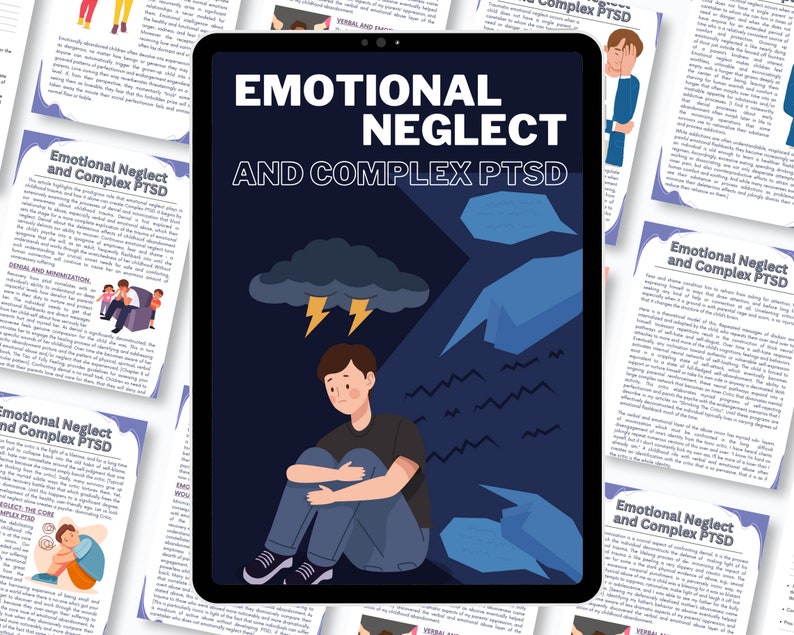 Emotional Neglect and Complex PTSD Worksheets, PTSD Workbook, Trauma