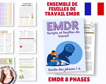 Script EMDR e fogli di lavoro EMDR! Strumenti EMDR, risorse Emdr per le fasi da 1 a 8, guide Emdr, terapia traumatica, consiglio