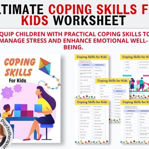 Ultimative Bewältigungsfähigkeiten Kids Toolbox, Edukation Handout und Arbeitsblatt zum Identifizieren und Verwenden von Bewältigungsfähigkeiten für die emotionale Regulierung