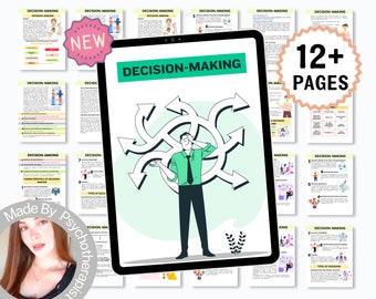 Decision Making Tool: Putting it All on the Table to Make Informed Choices and Changes | Mental Health Self-Help Worksheet