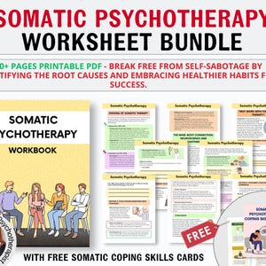 Somatische psychotherapie Toolbox-bundel voor therapeut of therapeut voor somatische therapie, stressrespons, aarding en somatische oefeningen