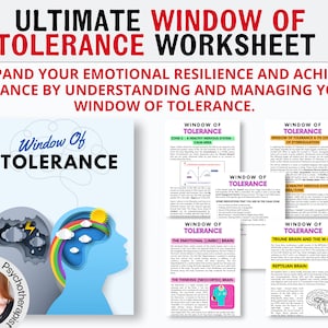 Window Of Tolerance, Arousal States, Emotional Regulation, Therapy Resources, Therapist, Psychologist, Therapy Worksheets, DBT, EMDR Therapy