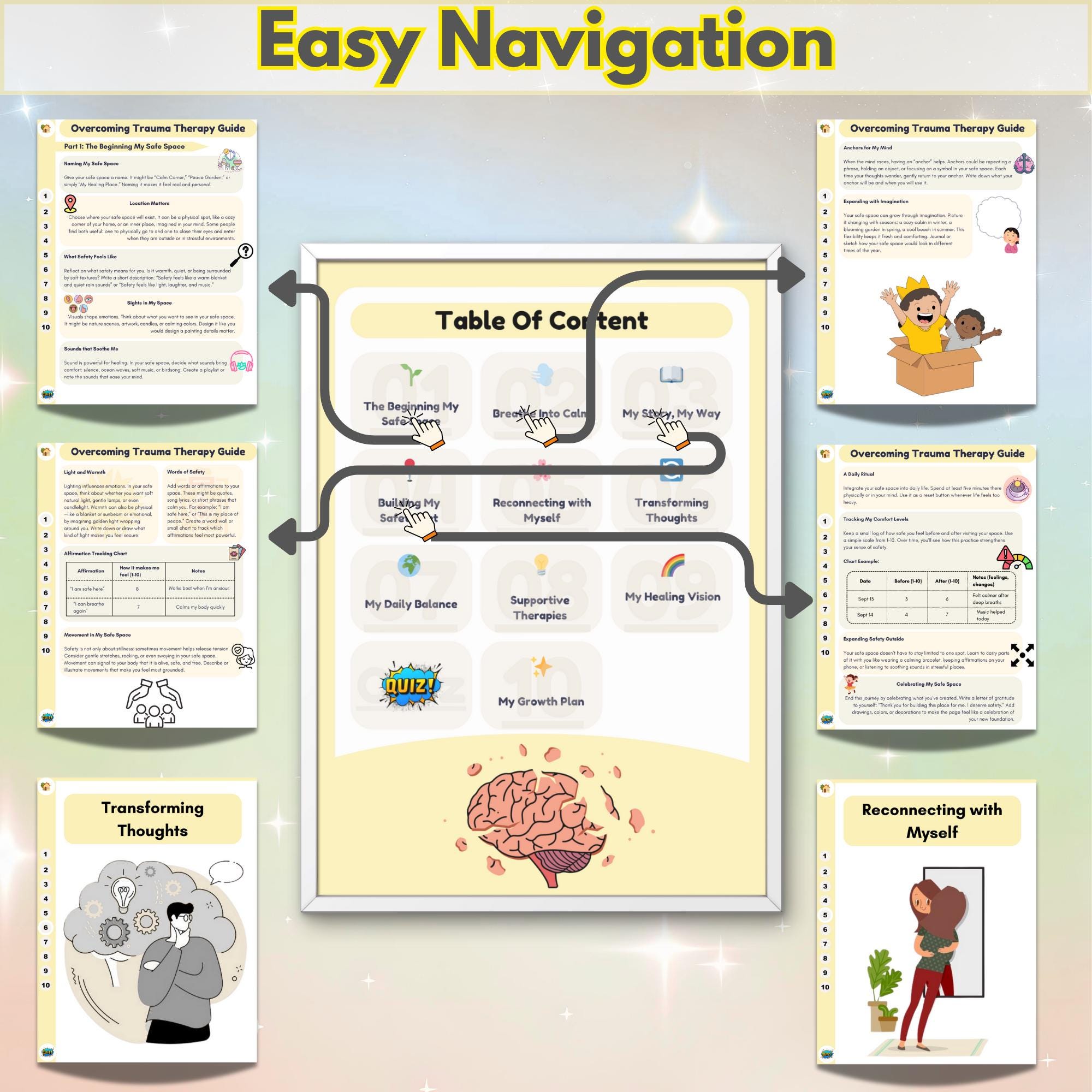 Trauma Workbook Mega Bundle 2026: 720+ Pages, 50+ Topics, Hyperlinked ...