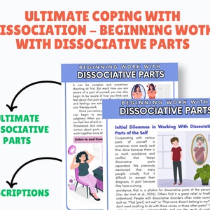 Dissociatiewerkbladen Werkboek Dissociatietherapiedagboek Dissociatie Afdrukbare dissociatieve identiteitsstoornis, traumatherapie afbeelding 5