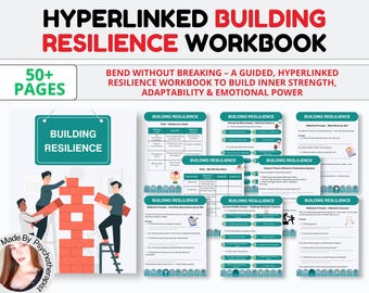 Cuaderno de trabajo para desarrollar la resiliencia Indicaciones para el diario de autoestima Amor propio Autoconciencia Autorreflexión Hojas de trabajo sobre mentalidad de crecimiento Salud mental