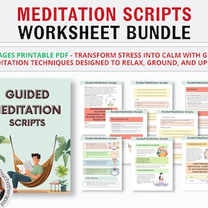 150 Meditation Scripts • Guided Meditation • Mindfulness Tool for Personal or Commercial Use, Editable • Meditation Scripts • Scalesist