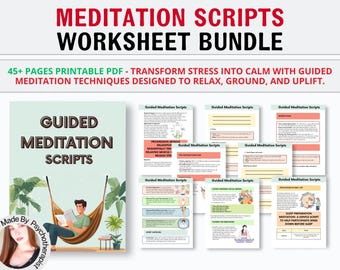 150 Meditation Scripts • Guided Meditation • Mindfulness Tool for Personal or Commercial Use, Editable • Meditation Scripts • Scalesist