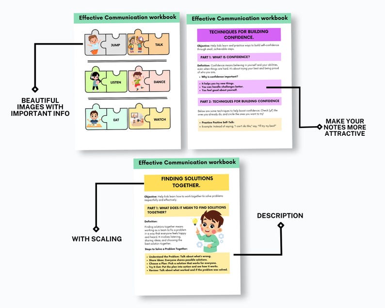 Effective Communication Workbook for Teens and Adults, Communication ...