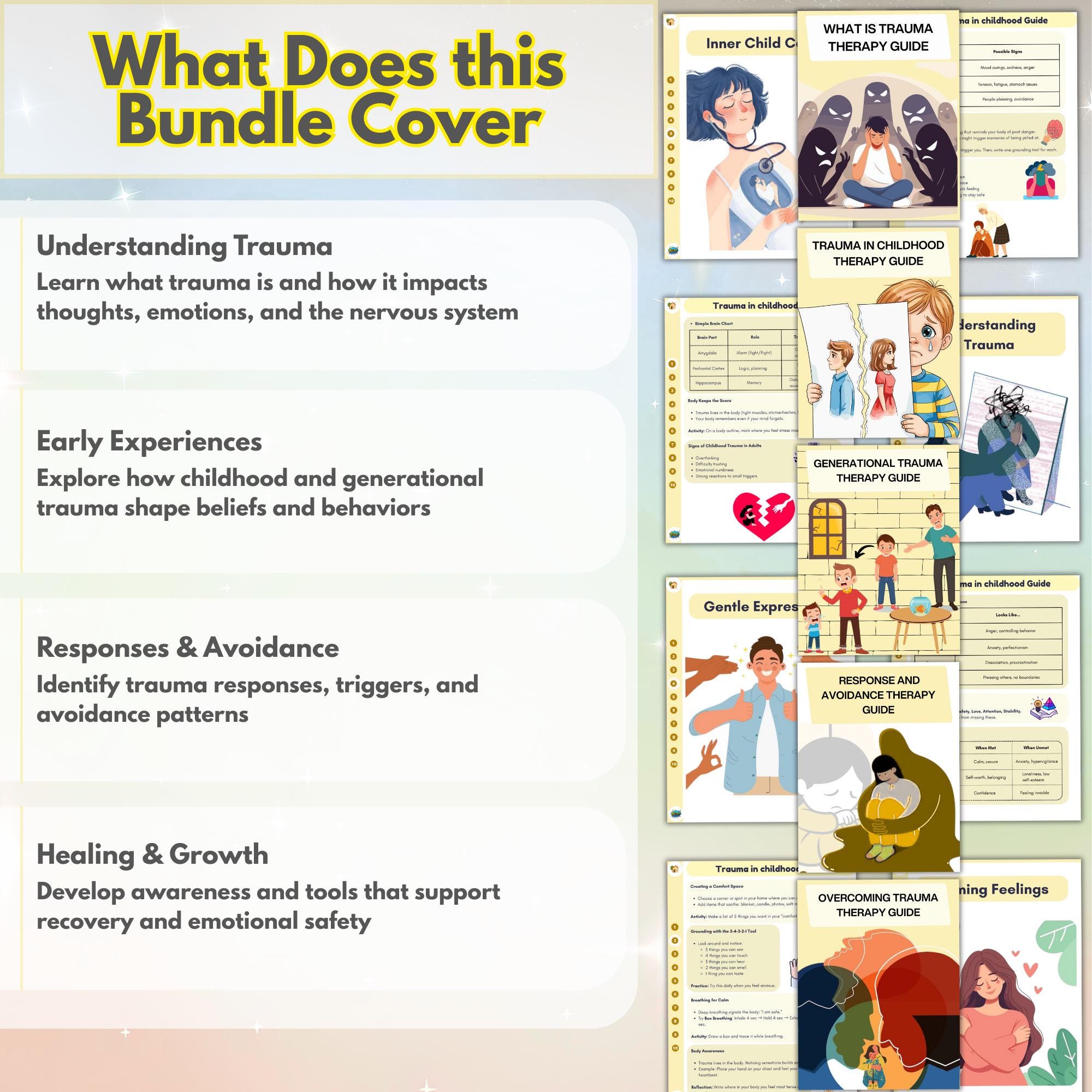 Trauma Workbook Mega Bundle 2026: 720+ Pages, 50+ Topics, Hyperlinked ...