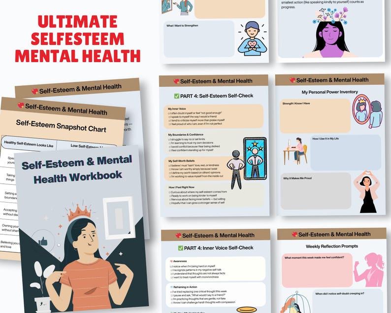 Self Esteem Worksheets for Kids and Teens, Therapy Worksheets, Therapy ...