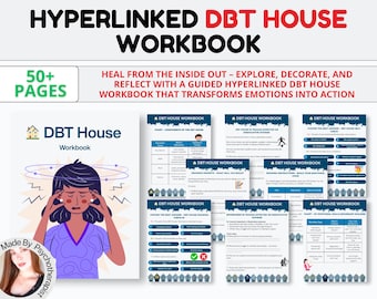 DBT House Worksheets, DBT Skills, Dialectical Behavior Therapy, Dbt Workbook, Coping Skills, Therapy Worksheet, Emotional Regulation, PTSD