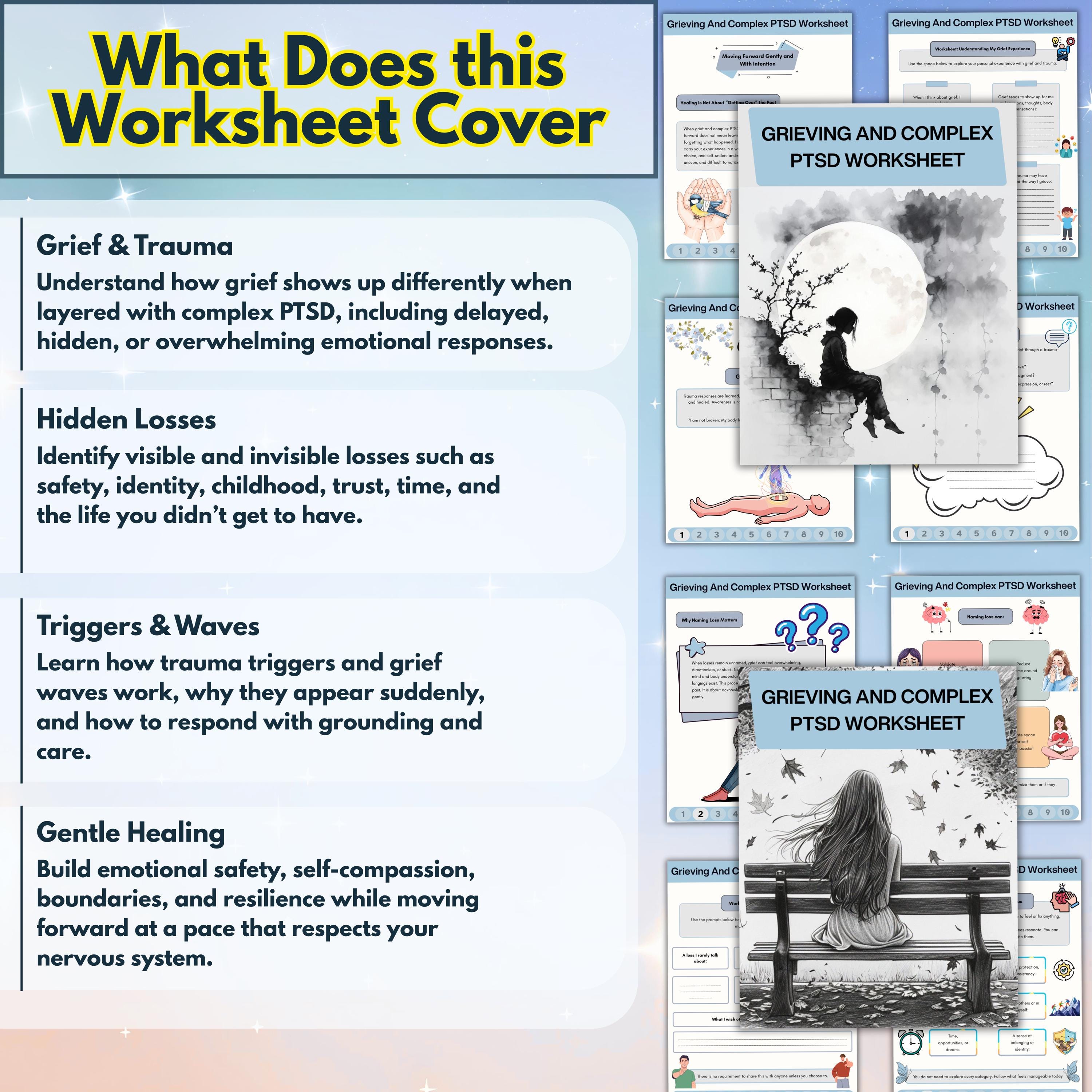 PTSD worksheets: understanding complex grief