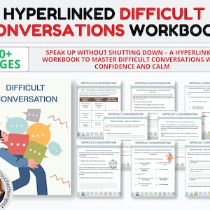 Communication Skills Bundle, How to Have Difficult Conversations, Assertive Communication, Reacting vs. Responding, Therapist Resources
