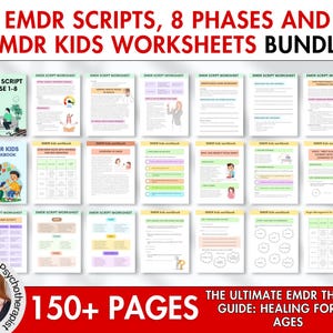 EMDR Scripts & EMDR Worksheets for Adults And Kids! Emdr Tools, Emdr Resources for Phases 1 - 8, Emdr Guides, Trauma Therapy, Counseling