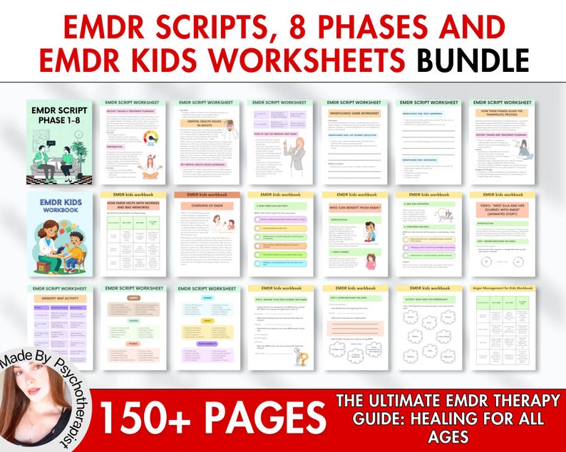 EMDR Scripts & EMDR Worksheets for Adults and Kids! Emdr Tools, Emdr ...