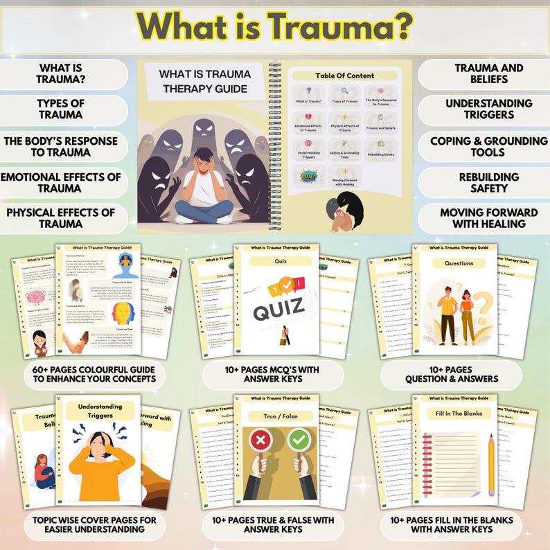 Trauma Workbook Mega Bundle 2026: 720+ Pages, 50+ Topics, Hyperlinked ...