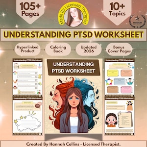 C-PTSD Workbook: C-ptsd Worksheets, Trauma Therapy, Emdr, Lcsw, Lmft, Lpc (Digital Download)