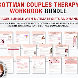 Gottman Couples Therapy Workbook for Therapists Couples Worksheets Relationship House Four Horsemen Couples Communication