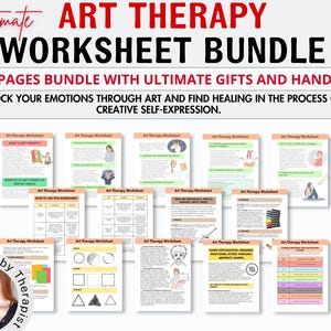 Feuille de travail d'art-thérapie pour la santé mentale Conseiller scolaire Psychologue Ergothérapie Outil de travail social pour les traumatismes TCD Feuille de travail de TCC