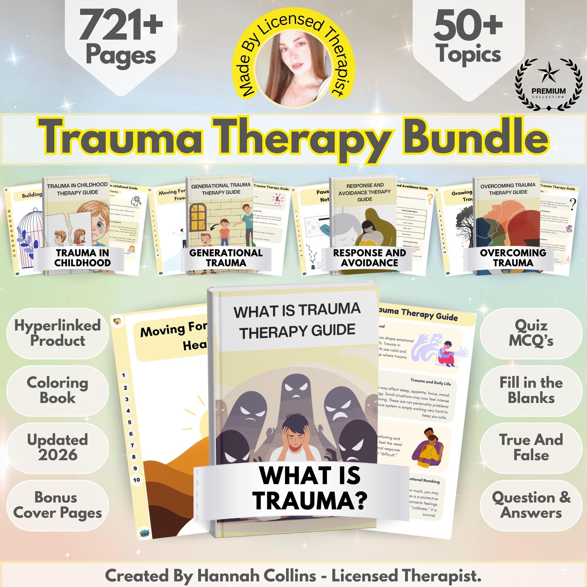 Trauma Workbook Mega Bundle 2026: 720+ Pages, 50+ Topics, Hyperlinked ...
