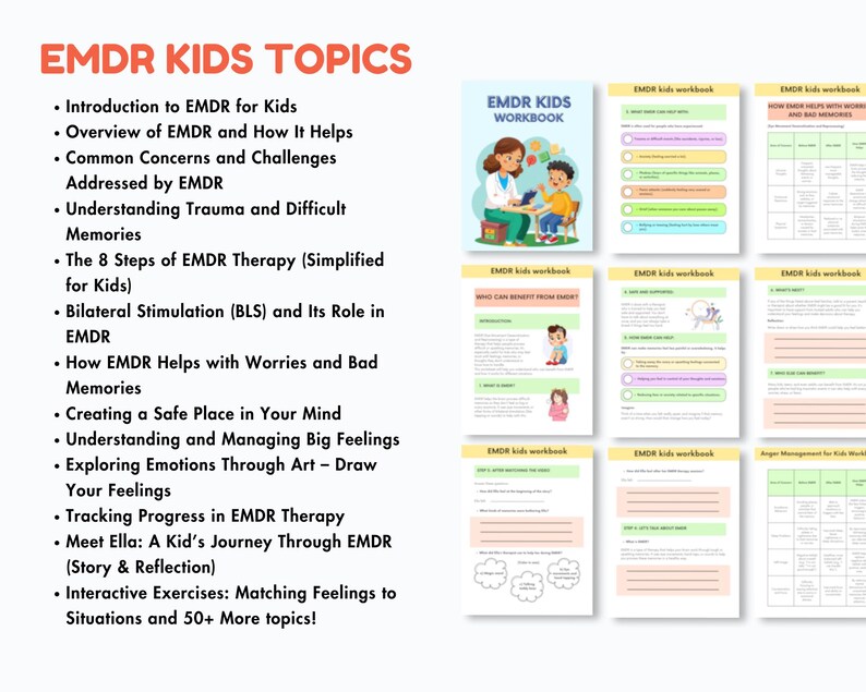 EMDR Scripts & EMDR Worksheets for Adults and Kids! Emdr Tools, Emdr ...