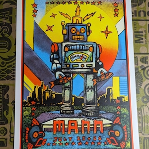 Phish MANN poster tour print