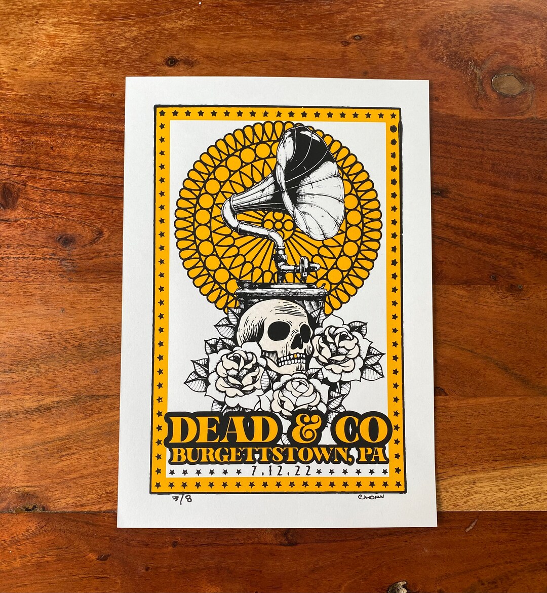 Dead and Company Tour Poster Screen Print Star Lake Etsy