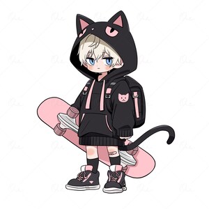 Niestandardowy portret pary anime ze zdjęcia słodkiej kreskówki walentynki przyjaciel ilustracja zwierząt domowych spersonalizowany rysunek prezent urodzinowy prowizja Twitch
