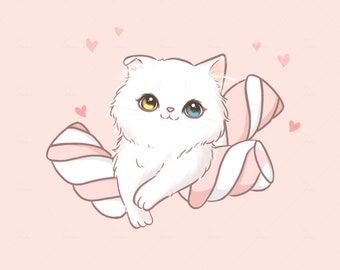 Cat icon.pfp free to use-! . Hashtag : #chibiart #commissionsopen