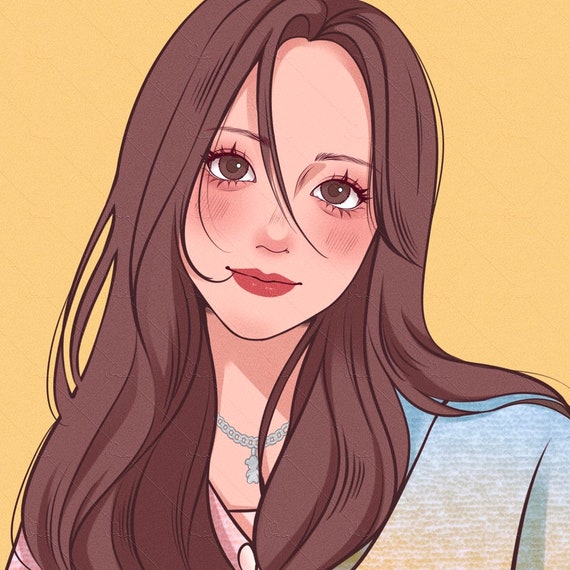 Custom Anime Portrait Social Media Avatar Instagram Facebook -  Denmark