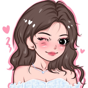 Personalizado bonito retrato da foto dos desenhos animados arte comissão anime ilustração impressão digital casal melhor amigo aniversário avatar presentes